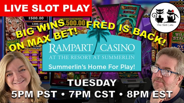 LIVE SLOT PLAY @ RAMPART CASINO!