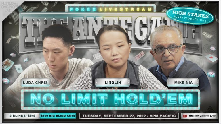 Linglin, Luda Chris, Mike Nia, Rip & JBoogs Play $5/5/100 Ante Game – Commentary by DGAF