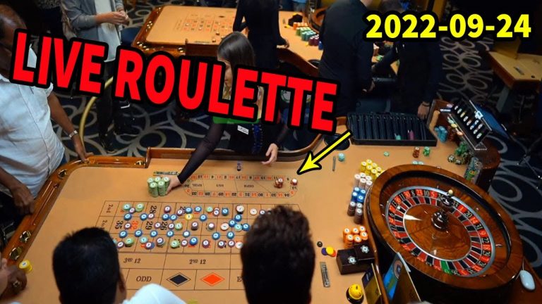 Live Roulette Table Hot Night Saturday Lots of betting and fun exclusive 2022-09-24