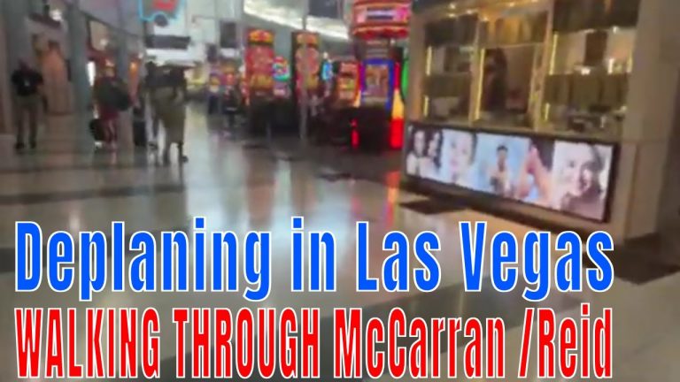 Live events – Arizona – Nevada Deplaning in Las Vegas. Live Terminal Walk and Tour