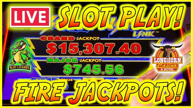 MORE LIVE SLOTS! ON FIRE FOR JACKPOTS AT LONGHORN CASINO