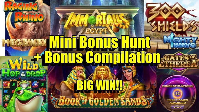 Mini Bonus Hunt + Compilation, New Pragmatic Wild Hop & Drop, 300 Shields Mighty Ways + BIG WINS!!