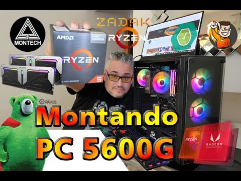 Montando PC com RYZEN 5600G !!! PC GAMER sem Placa de Vídeo em 2022