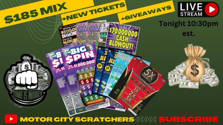 New Tickets +$185 Mix with Giveaways #MCS #MI #Scratchers