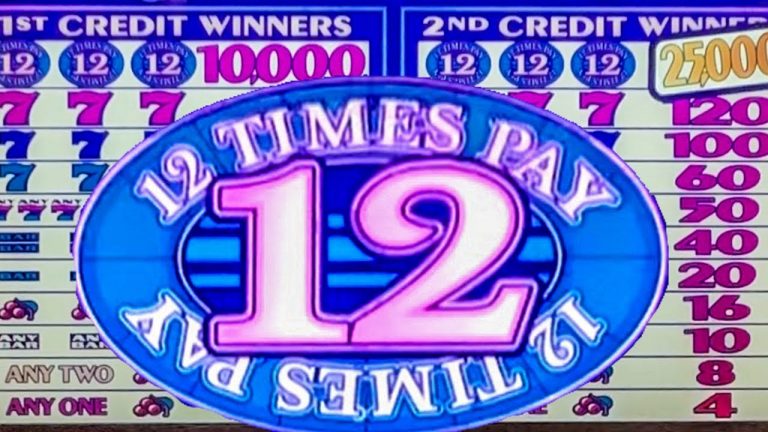 Old School 12 Times Pay Casino Slot Play