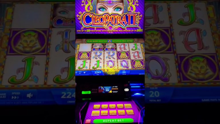 One of the BIGGEST Line Hits Ever on Cleopatra 2 Slot Machine!