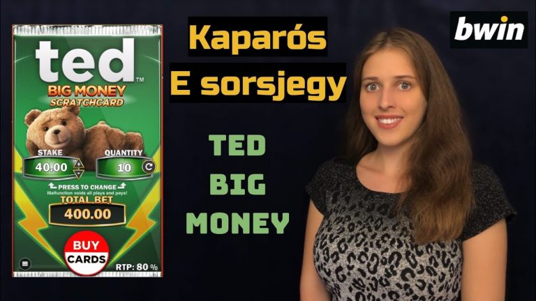 Online kaparós sorsjegy – Ted Big Money a Bwin kaszinó oldalon