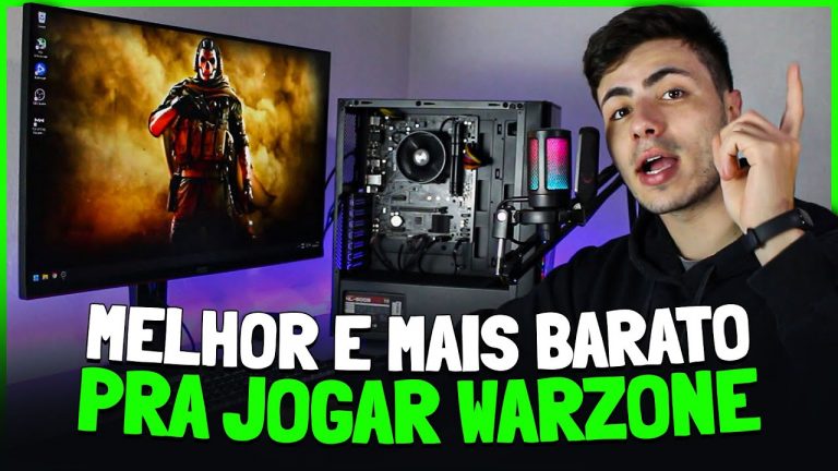 PC GAMER MELHOR E MAIS BARATO PRA JOGAR COD WARZONE + teste jogando