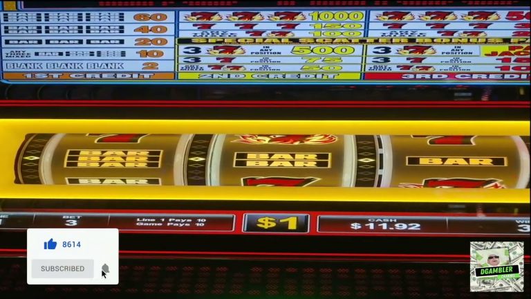 Playing the amazing Blazing 7’s Slot Machine at Yamaava Resort and Casino