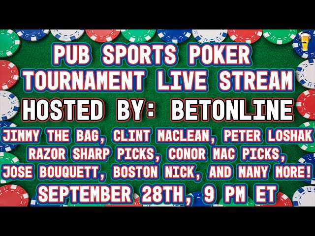 Pub Sports Radio Free Roll Poker Tournament Presented by Betonline