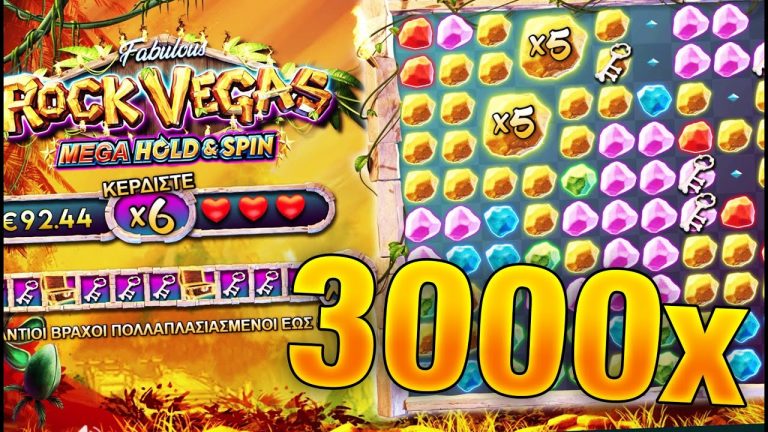 Rock Vegas GIANT 3000x+ Win!