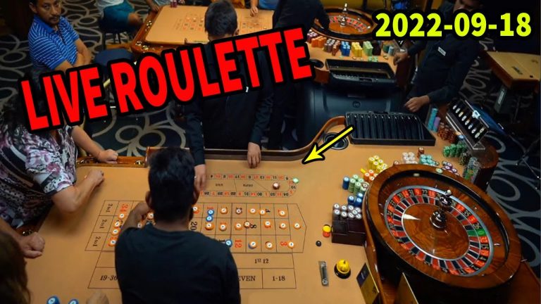 Roulette Live IN Casino Session Evening Lots of Betting Exclusive 2022-09-18