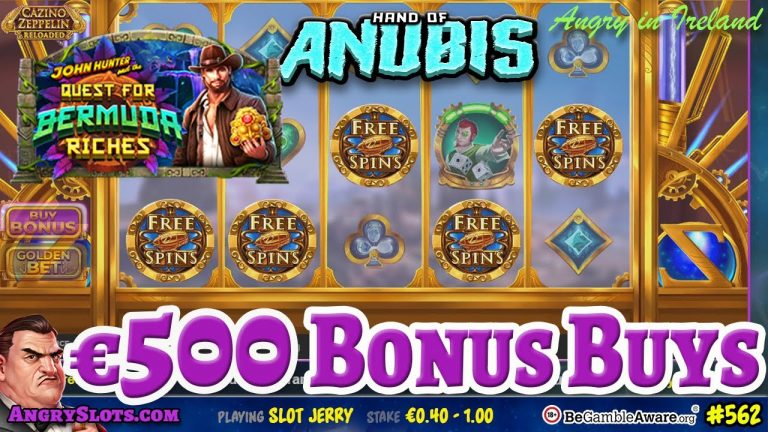 SLOTS BONUS BUYS – Cazino Zeppelin Reloaded *5 scatters*, Hand of Anubis, Voodoo Magic & more.