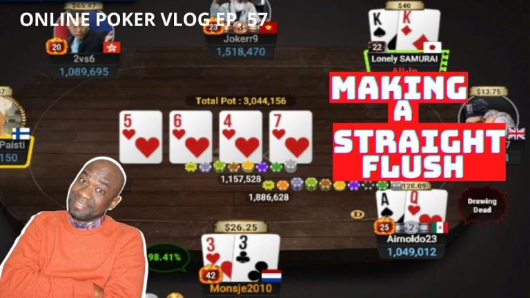 STRAIGHT FLUSH got me to the final table | Poker Vlog ep.57