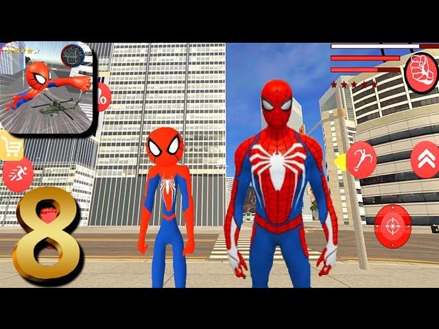 Spiderman Stickman Rope Hero Mafia Crime City #8 Android Gameplay