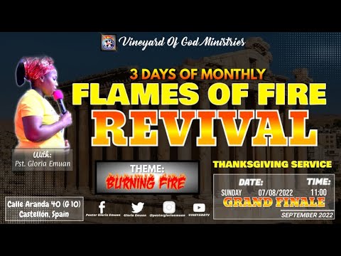 THANKSGIVING SERVICE (FLAMES OF FIRE REVIVAL DAY 3 (GRAND FINALE) # Life Is Spiritual # 04/09/2022