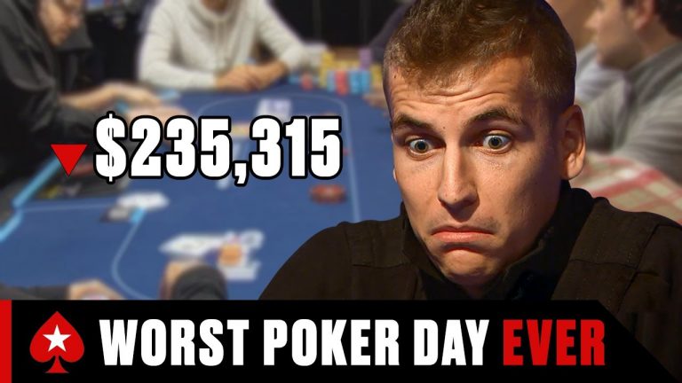 This Poker Player Had THE WORST Tournament EVER PokerStars