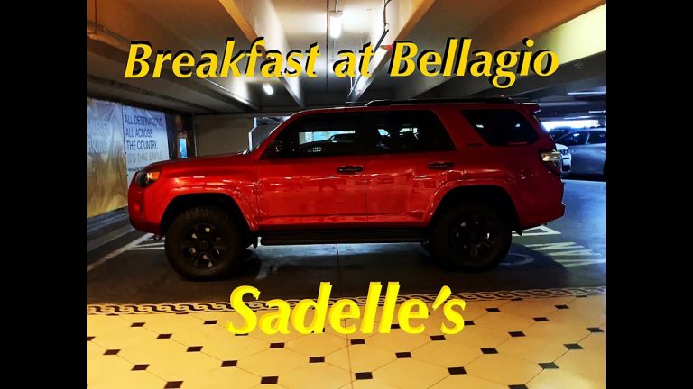 Toyota 4Runner: BREAKFAST at BELLAGIO SADELLE’S