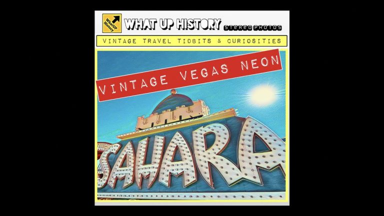 Vintage View Master like LAS VEGAS NEON SIGNS – 7 Stereo Photos #WhatUpHistory