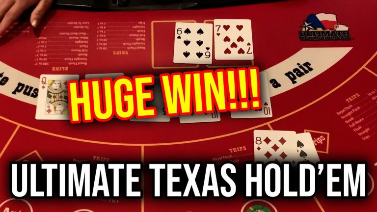 WINNING HUGE!!! SMASHING THE BONUS BET!!! ULTIMATE TEXAS HOLD’EM!!!