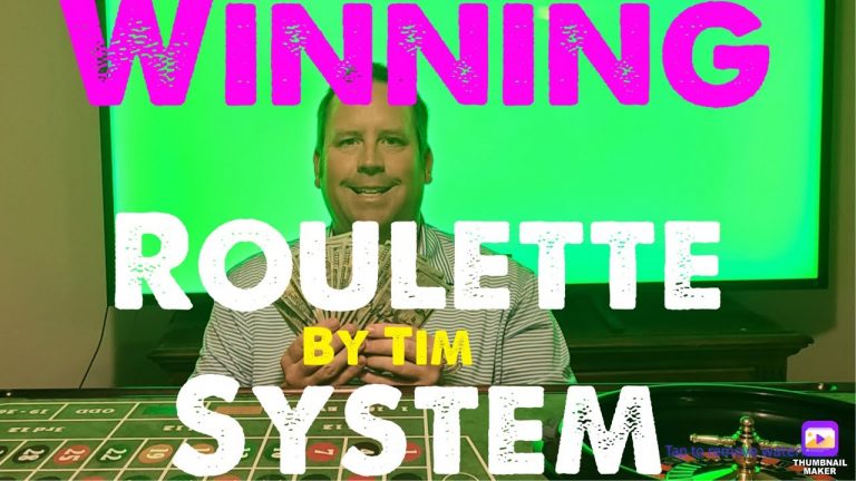 Winning Roulette System By Tim