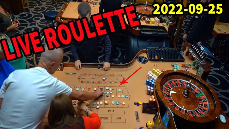 live Roulette Table Session Night Sunday a lot of betting Hot Exclusive 2022-09-25