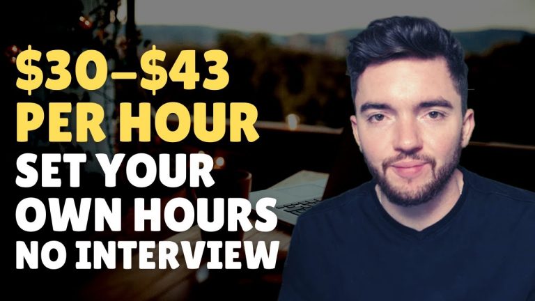 3 NO INTERVIEW $30-$43/HOUR SET YOUR OWN HOURS WORK-FROM-HOME JOBS 2022