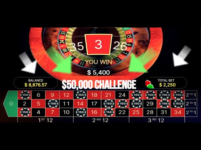 $50,000 challenge with my Roulette System P.1 – Auto Roulette