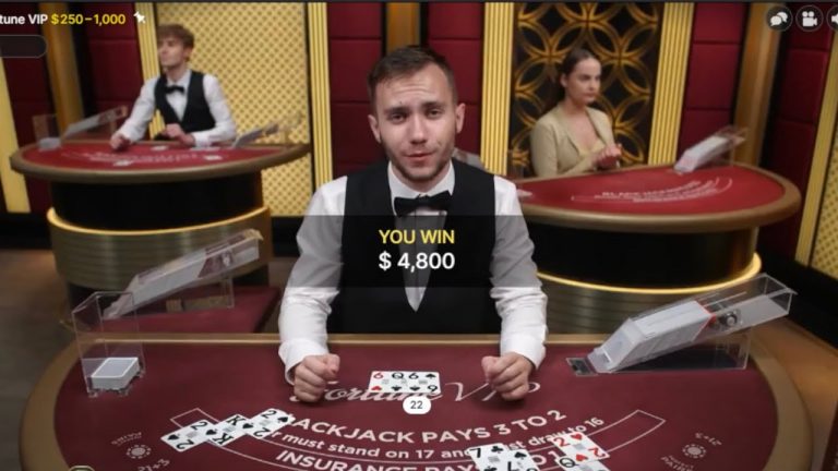 6000$ vs Live Dealer Blackjack