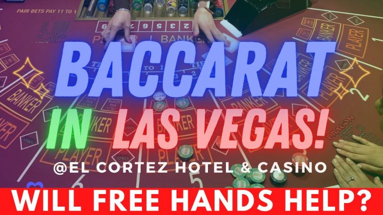 BACCARAT! I TRIED ASKING FOR FREE HANDS THIS TIME! PLUS A SLOT SWEETENER! CAN WE HIT SOME PAIRS?!