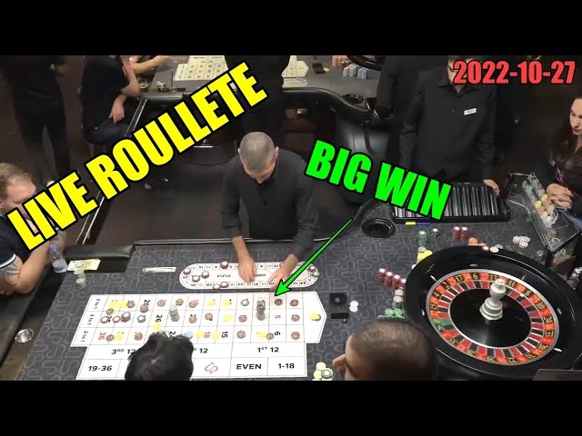 BIG WIN Session Evening Roulette Live From Real Casino Hot Bet Exclusive2022-10-27