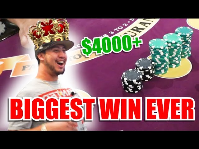 BIGGEST WIN EVER!!! 10 Minute Blackjack Challenge – WIN BIG or BUST #159