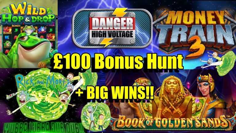 Bonus Hunt + Compilation + Big WINS!! Money Train 3, Rick & Morty Wubba Lubba + Much More