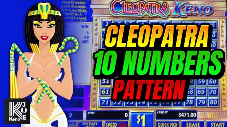 Cleopatra Keno 10 Number Pattern