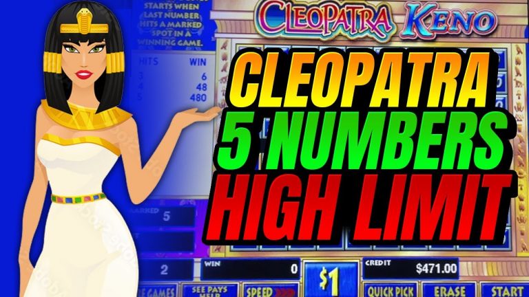 Cleopatra Keno 5 Numbers High Limit Jackpot