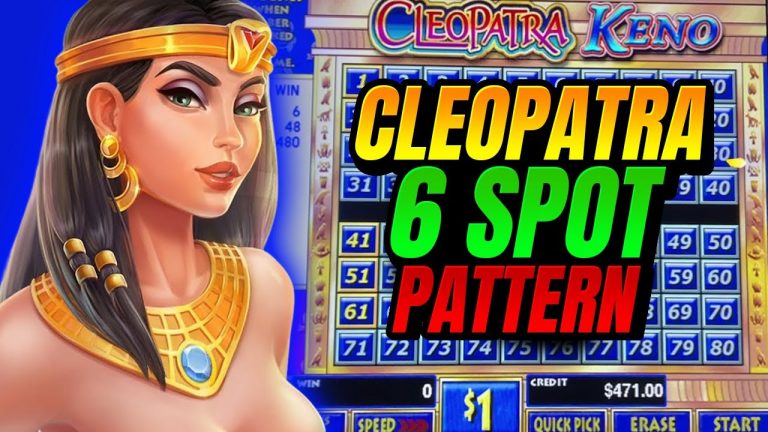 Cleopatra Keno 5 of 6 Winning Pattern