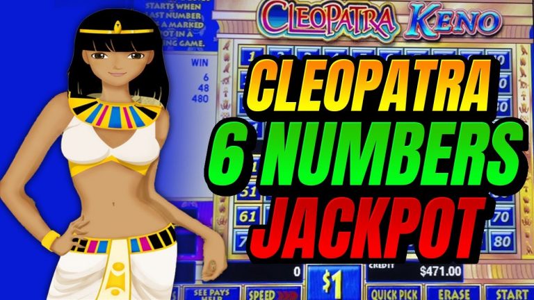 Cleopatra Keno High Limit 5 of 6 Number Jackpot