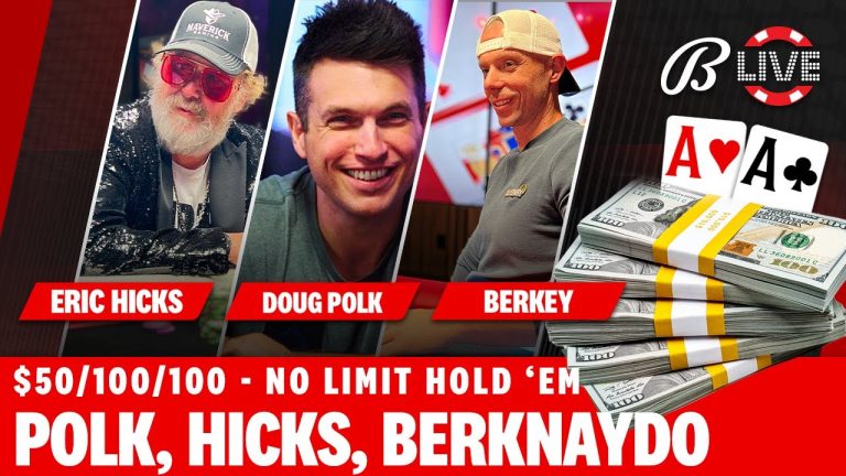 @Doug Polk Poker RETURNS $50/$100/$100 NLH – Live at the Bike!