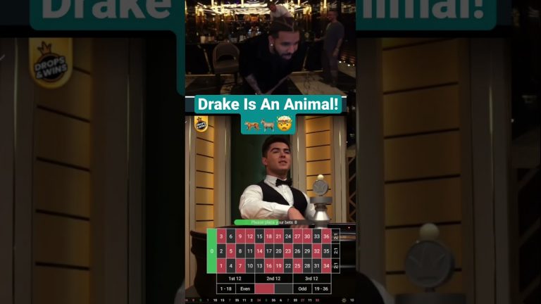 Drake Is An Animal On Roulette! #drake #shorts #bigwin #roulette #animal #slots #fyp