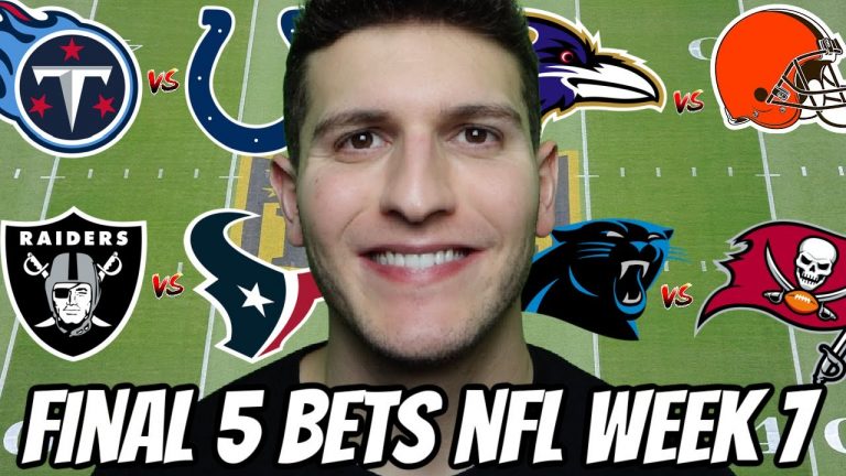 Final 5 Bets For NFL Week 7 *Top Picks & Predictions*