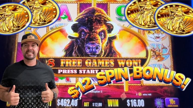 Finally! Buffalo Gold has Bonuses! Live Slot Play at Casino