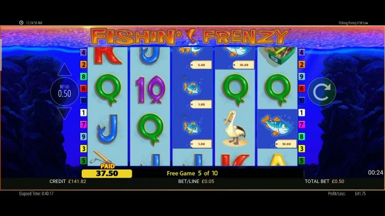 Fishin Frenzy bonus game play