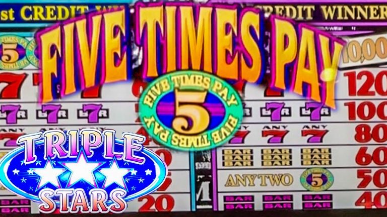 Five Times Pay & Triple Stars Old School Casino Classic Slots