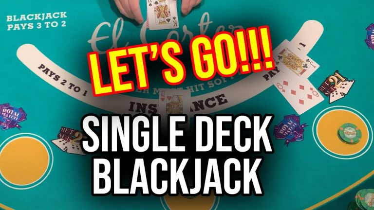 HITTING AND RUNNING!!! LIVE SINGLE DECK BLACKJACK!!! Oct 22nd 2022