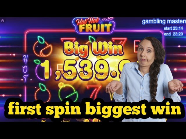 Hot hot fruit first spin biggest win