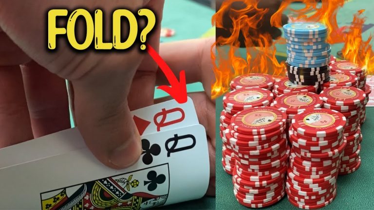 I FOLD POCKET QUEENS PRE FLOP?! ALL-IN with 72?! / Ace Poker Vlog 38