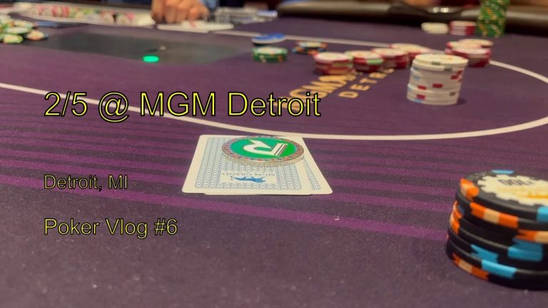 I Keep Raising the Same Guy in MGM Detroit and He Barrels Into My Aces! Will I Hold? | Poker Vlog #6