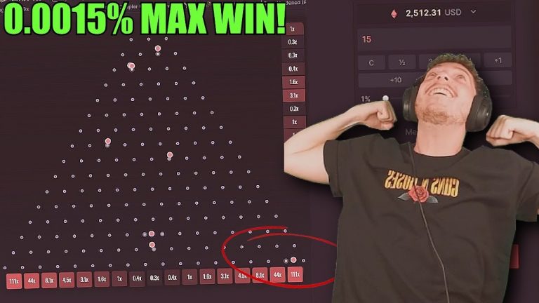 I tried PLINKO and hit a 0.0015% MAX WIN! *BROKE THE SITE*