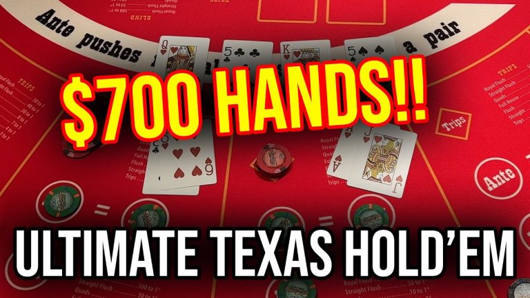 INSANE MAX BET RUN!!! BLIND $700 BETS!!! ULTIMATE TEXAS HOLDEM POKER!!! Oct 2nd 2022