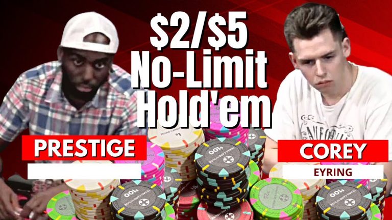 LIVE $2/$5 NO-LIMIT HOLD’EM CASH GAME w/ Poker Vlogger Corey Eyring!